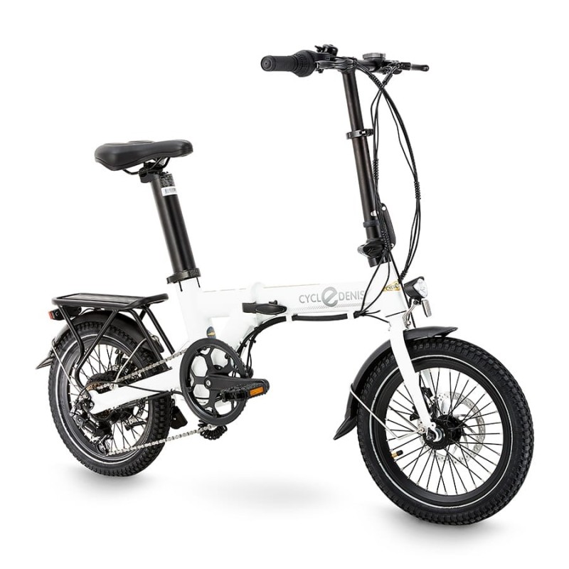 Biclou Mini Fold - Vélo électrique super léger et compact - Blanc