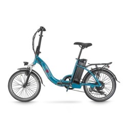 Biclou Fold V - Vélo électrique léger à pliage rapide - Bleu Pétrole Satiné
