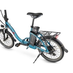 Biclou Fold V - Vélo électrique léger à pliage rapide - Bleu Pétrole Satiné
