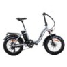 Troy FatBike e-Fold - Vélo électrique à pneus larges basse pression - Gris