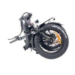 Troy FatBike e-Fold - Vélo électrique à pneus larges basse pression - Gris