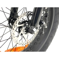 Troy FatBike e-Fold - Vélo électrique à pneus larges basse pression - Gris