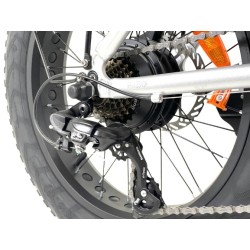 Troy FatBike e-Fold - Vélo électrique à pneus larges basse pression - Gris