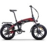 FatBike Troy All Road - Vélo électrique à pneus larges basse pression - Noir & rouge
