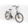 BiClou Urbain Classic 26 - Taille M - Blanc - Vélo électrique de ville