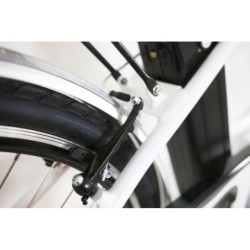 BiClou Urbain Classic 26 - Taille M - Blanc - Vélo électrique de ville