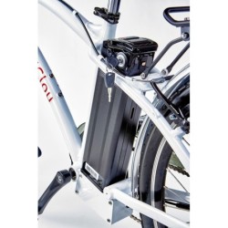 BiClou Urbain Classic 26 - Taille M - Blanc - Vélo électrique de ville