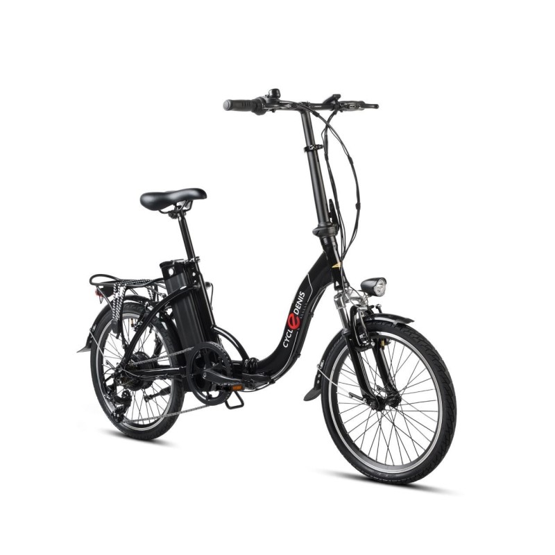 Biclou Fold V - Vélo électrique léger à pliage rapide - Noir Satiné